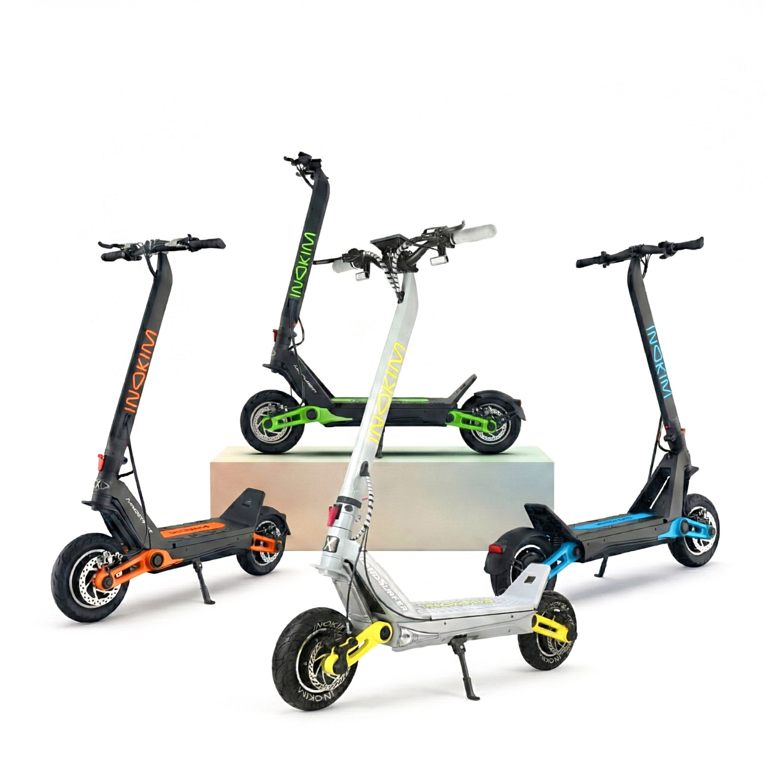 Inokim OXO Electric Scooter - Dual Motor, Ultra Foldable, Long Range, Suspension, Red Dot Design Winner