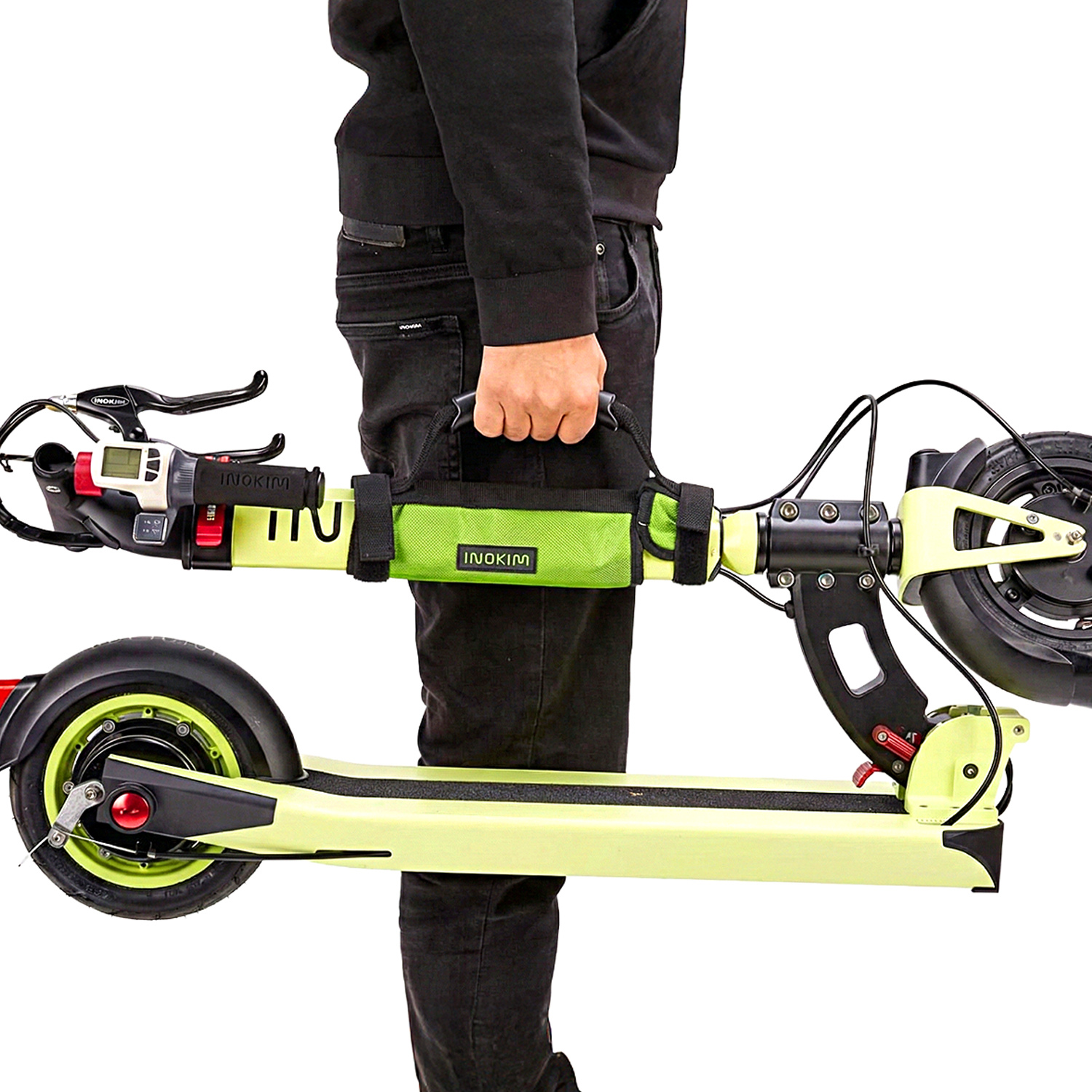 Inokim Light 2 Carrying Shoulder Strap - Green Accessory for Folded Scooter