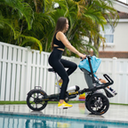 Folding Parent-Child Electric Tricycle | 3-Wheel Stroller E-Bike with Reverse Seat