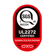 SGS UL 2272 certified badge for Inokim OXO Replacement Lithium-Ion Battery | 57.6V 25.6Ah UL Certified